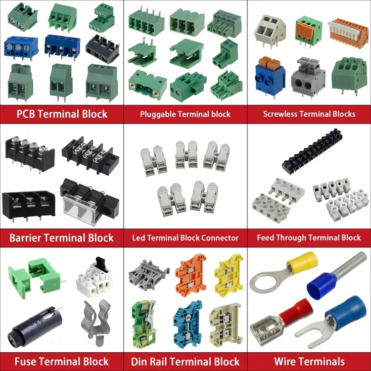 Double Row Jf6 Series Jf6-2.5 Jf6-6 Jf6-10 2.5mm2 6mm2 10mm2 Wire Terminal Connector Fixed Terminal Blocks