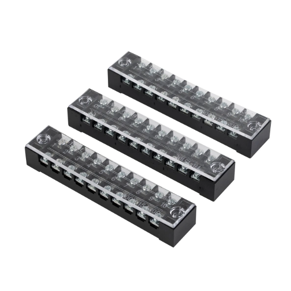 Hot Selling Series 1-12p Tb Series Fixed Type Terminal Block Branch Box Connector Electric Wire Screw Barrier Terminal Block