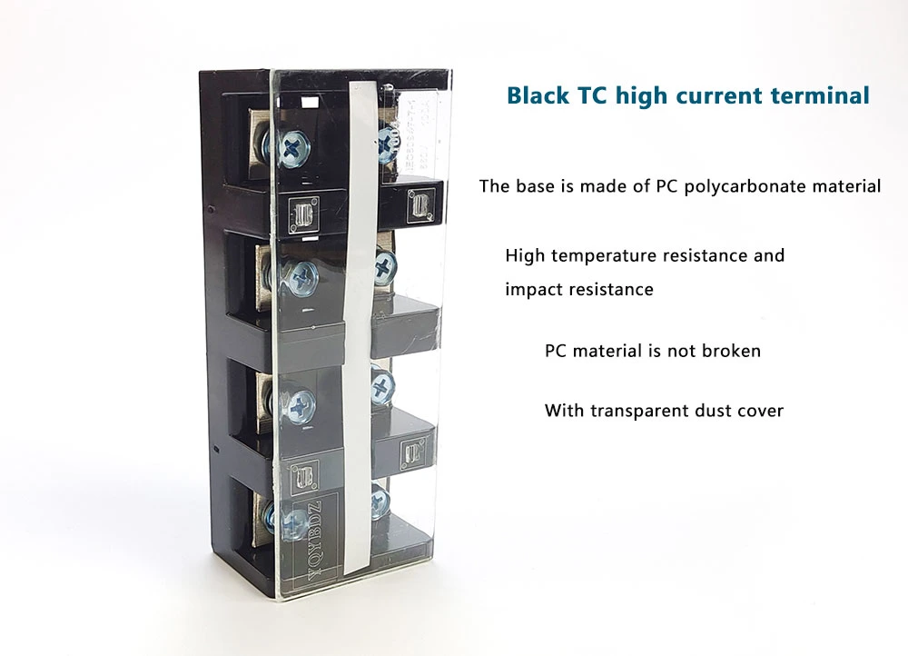 Tc Series High Temperature and Flame Retardant Tc-3004 (300A 660V) Screw Fixed Terminal Block
