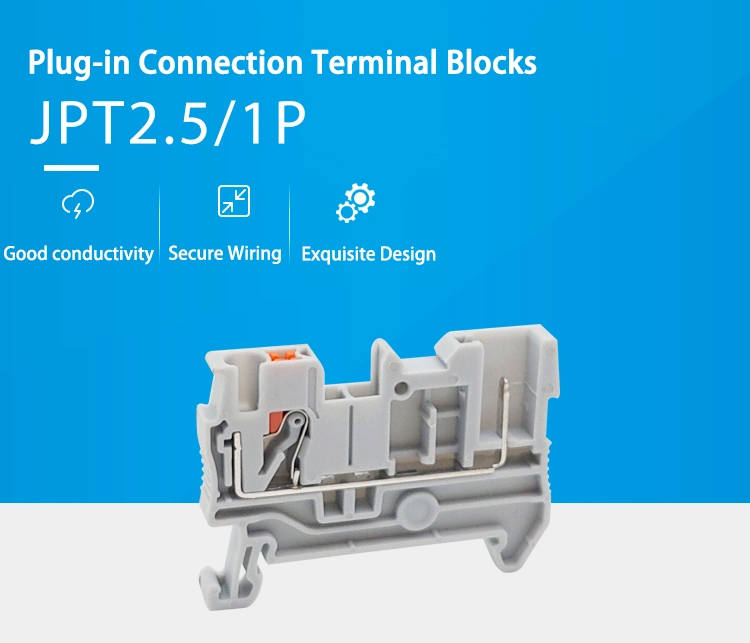 PT 2.5/1p Plug-in Connection 2.5mm Feed Through Terminal Blocks