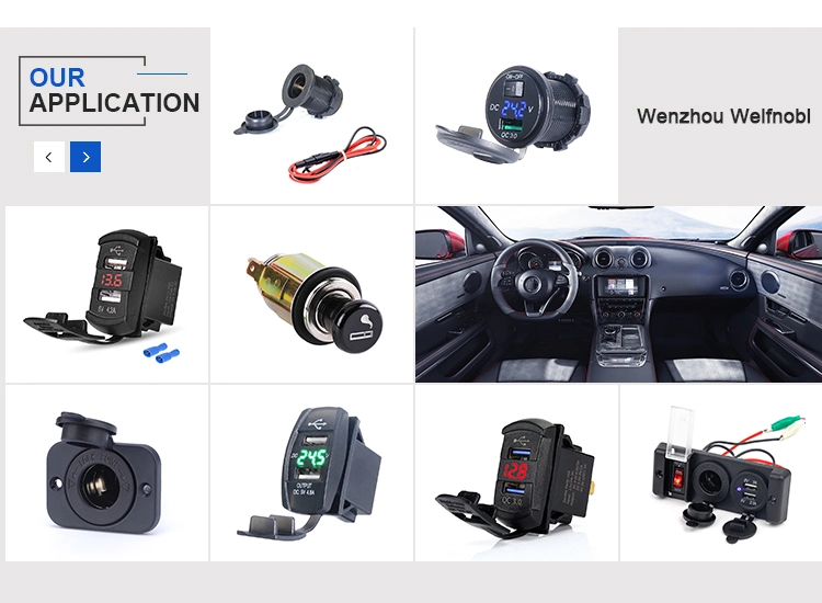 Mobile Phone Accessories Wholesale Battery Charger Car Dual USB Port Phone Car Charger with Terminal