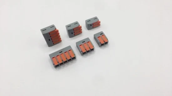 Transparent with Orange / Blue Push on Terminal Fast Quick Connector Terminal Block FT412 FT413 FT414 FT415