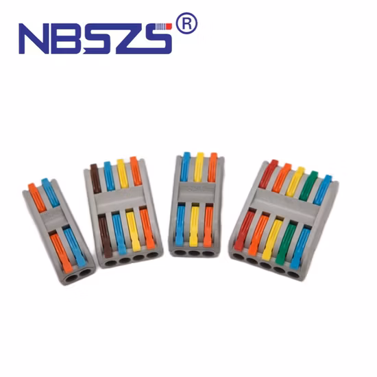 Fast Electrical Optical Push in Terminal Cable Plastic Quick Connector