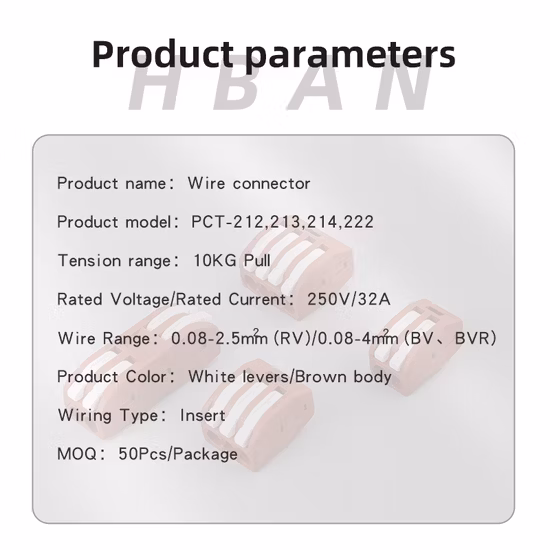 High Quality Push in Wire Fast Cable Connector