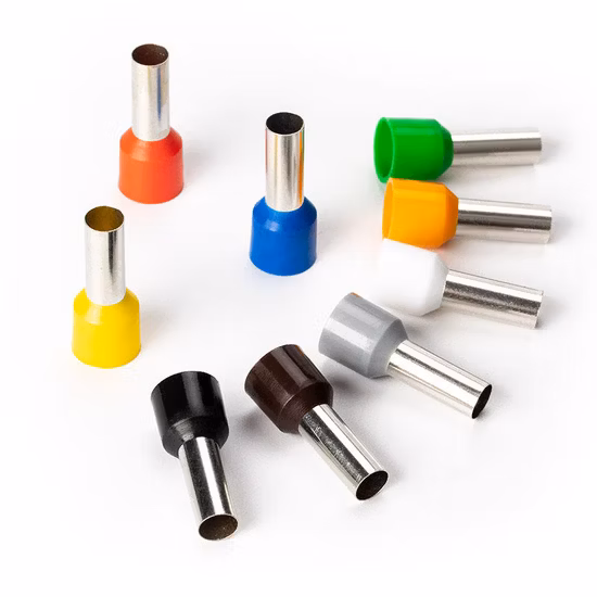 Factory Price CE RoHS Certificated E2508 Tin Plated Copper Terminal Single Wire Bootlace Ferrule